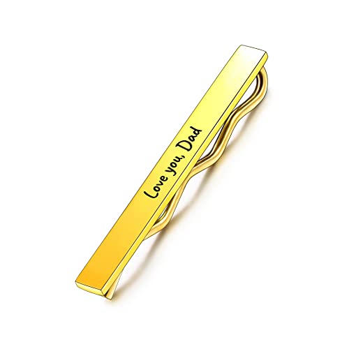 OTXIXTO Personalisierte Gold Krawattennadel Bar für Mann Edelstahl Schmuck Business Hochzeitsgeschenk von OTXIXTO