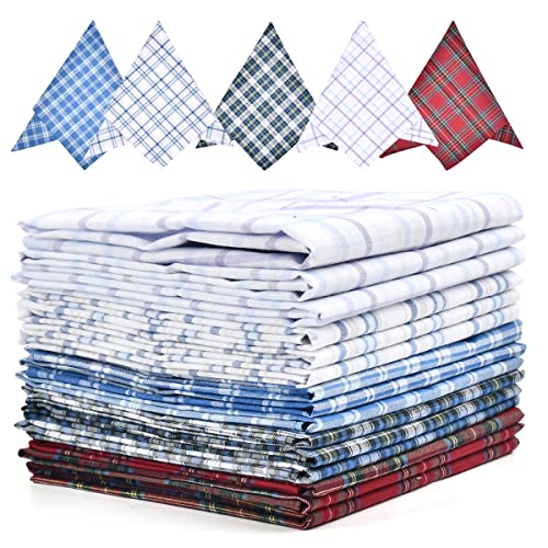 Stofftaschentücher Herren 15 PCS Taschentücher Stoff Herren Quadrate Herrentaschentücher Baumwolle 40X40 Stoff Taschentuch Männer Taschentücher Baumwolle Herren Einstecktuch Herren Stofftaschentuch von OTYMIOW