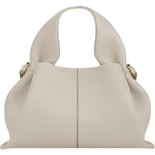OTroyllvaoT Cloud Pouch Dumpling Clutch Geldbörse Damen Tote Schulter Retro Crossbody Tasche Casual Dumpling Hobo Bag, Kreideweiß, 12.6*6.3*7.8in von OTroyllvaoT