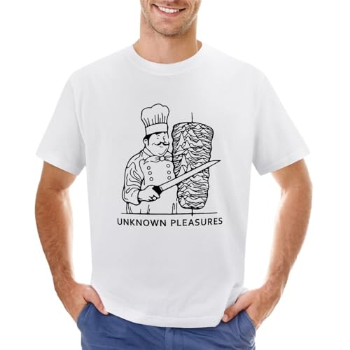 Doner Kebab Unknown Pleasures T-Shirt Summer Tops Customized t Shirts Mens Tall t Shirts White L von OU LU