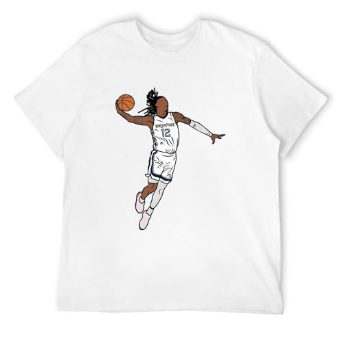 ADU Ja Morant - Maglietta Slam Dunk Memphis,Men's T Shirt White L ADU Ja Morant - Maglietta Slam Dunk Memphis,Men's T Shirt White L von OUBAO
