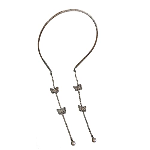 Haarband für Damen, Perlen für Strass, glänzend, leicht, luxuriös, handgefertigt, dünne Haarreifen mit Strass, B Haarband für Damen, Perlen für Strass, glänzend, leicht, luxuriös, handgefertigt, dünne Haarreifen mit Strass, B von OUBEIDUO