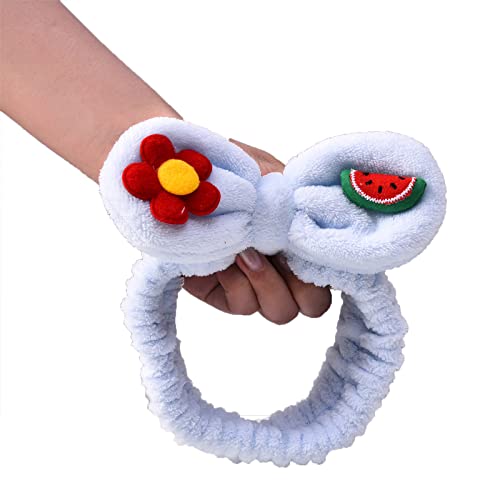 Plüsch-Schleife für Kopfwickel, Schleife, Haarband, elastische Stirnbänder für Gesicht, Make-up, Blume, Wassermelone, Turban Plüsch-Schleife für Kopfwickel, Schleife, Haarband, elastische Stirnbänder für Gesicht, Make-up, Blume, Wassermelone, Turban von OUBEIDUO