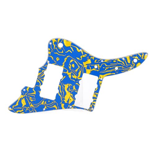 Gitarren-Pickguard Jazz Gitarre Schlagbrett mit Kolibri-Aufkleber, langlebiges Material für PAF-Doppelspulen-Tonabnehmer, ideale Ersatzteile von OUCRIY