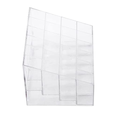 Lippenstiftständer, 15 X 10 X 8, Transparent, 24 Fächer, Lippenstift-Organizer, Ausstellungsständer, Nagellack-Make-up-Aufbewahrungsbox von OUCRIY