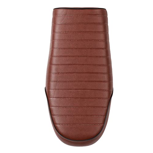 Motorrad PU Leder Vintage Cafe Racer Refit Sitz Flache Sattel Kissen für CG125 GN CG CB400SS (C-Stil) von OUCRIY