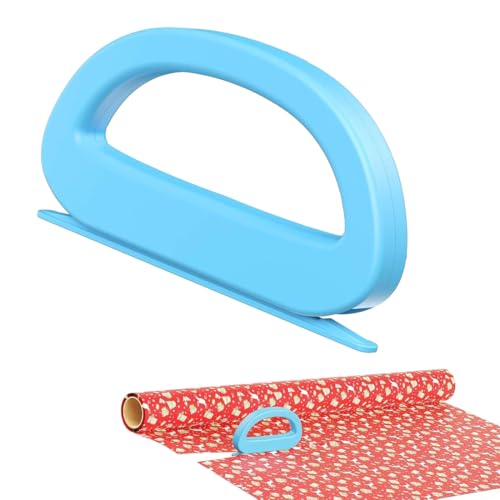 OUDQFCJ 1-Pack Gift Wrap Cutter with Blades on Both Ends | Mini Paper Cutter for Wrapping Paper Rolls | Suitable for Christmas, Birthdays, and Holidays von OUDQFCJ