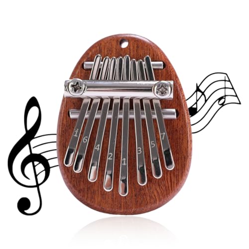 OUDQFCJ 1 Pcs Mini Kalimba Instrument mit 8 Tasten Daumenklavier für Erwachsene Anfänger Kinder Tragbares Finger Klavier Musikinstrument Geschenk von OUDQFCJ