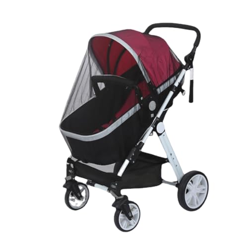 OUDQFCJ 1 Pcs Universal Insektenschutz Moskitonetz Kinderwagen & Buggy - Reißfest Mückennetz Fliegennetz - idealer Schutz vor Wespen & Stechmücken ohne Stützstangen Schwarz von OUDQFCJ