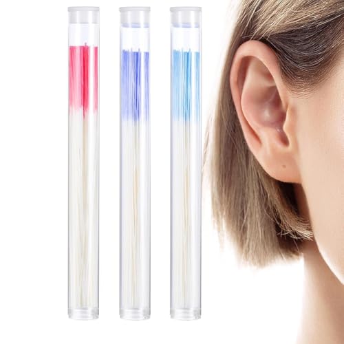 OUDQFCJ 180 Stück Ohrloch Reiniger Piercing Pflege Set für Männer und Frauen Blau Rot Violett von OUDQFCJ