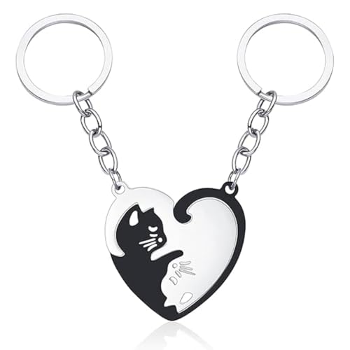 OUDQFCJ 2 Stück Schlüsselanhänger Beste Freundin Geschenke Schwester Schlüsselanhänger Geburtstagsgeschenk Freundin Edelstahl Schlüsselanhänger Freundschaftsgeschenke Geschenkideen von OUDQFCJ