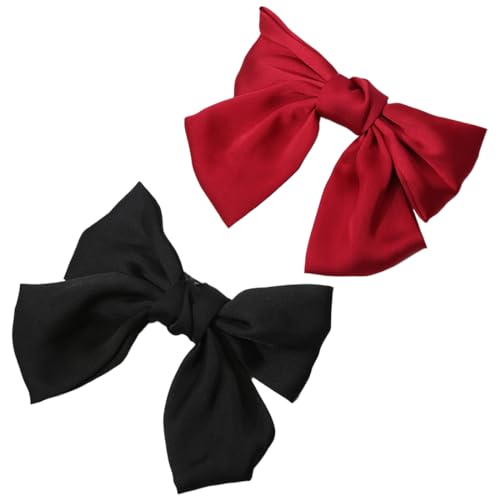 OUDQFCJ 2 pcs Schleife Haarspange Haarspangen mit Schleife Französische Haarspangen Mädchen Haarspangen von OUDQFCJ