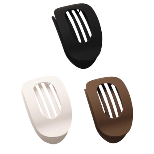 OUDQFCJ 3 PCS Hair Clips for Women, Flat Hair Clip, Flat Claw Clip, Hair Clips for Thin Hair (Medium Sized) (Leopard Pattern) von OUDQFCJ