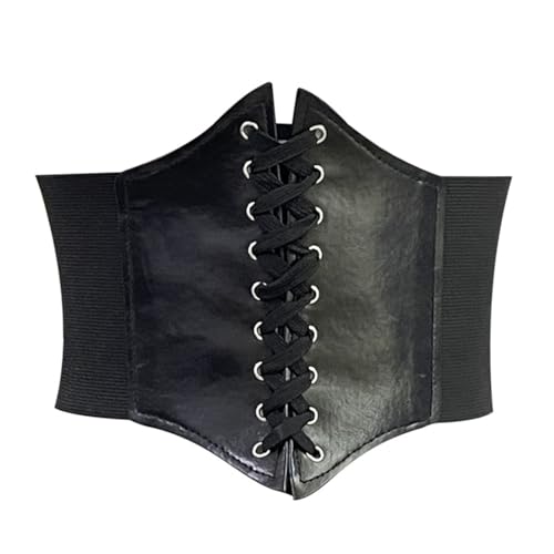 OUDQFCJ Damen-Krawattengürtel,Breiter Krawattengürtel,Korsettgürtel mit elastischer Taille,Dehnbarer elastischer Damengürtel von OUDQFCJ