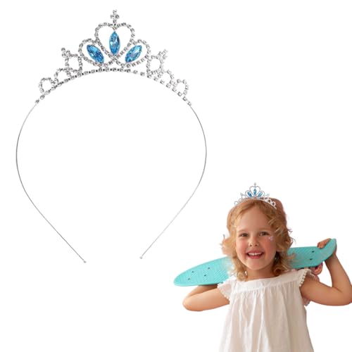 OUDQFCJ Krone Mädchen,Prinzessin Krone Haarreif Diadem Mädchen,Kinder Haarreifen Mädchen Krone Kostüm Fasching Accessoires, Strass Tiara Diadem Hochzeit Karneval Geburtstag Krone Kostüm Accessoires von OUDQFCJ