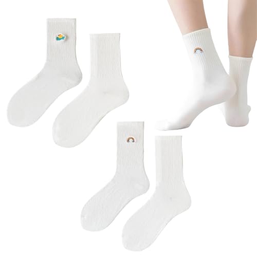 OUDQFCJ Occulto 3er Pack Damen & Herren Motiv Tennissocken, Statement Tennis Socken (Modell: Robin) von OUDQFCJ