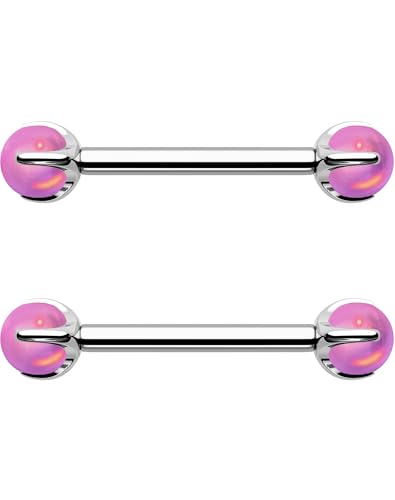 OUFER Body Piercing 14G Nipple Bars Titanium Nipple Barbell Rings Set Internally Nipple Piercing Tongue Bars Body Piercing Jewellery for Women Men 14MM OUFER Body Piercing 14G Nipple Bars Titanium Nipple Barbell Rings Set Internally Nipple Piercing Tongue Bars Body Piercing Jewellery for Women Men 14MM von OUFER Body Piercing
