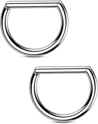 OUFER Body Piercing 2PCS Nipple Bars Titanium Nipple Rings 14G Clicker Nipple Piercing Jewellery Nipple Barbell for Women Men 14MM Nipple Piercing Bar OUFER Body Piercing 2PCS Nipple Bars Titanium Nipple Rings 14G Clicker Nipple Piercing Jewellery Nipple Barbell for Women Men 14MM Nipple Piercing Bar von OUFER Body Piercing