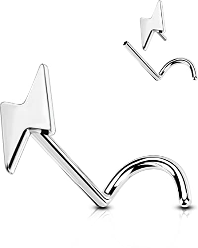 OUFER Body Piercing Threadless Screw Nose Piercing Stud Rings Grade 23 Solid Titanium Threadless Push in Nose Rings Nose Piercing Jewellery Women Men OUFER Body Piercing Threadless Screw Nose Piercing Stud Rings Grade 23 Solid Titanium Threadless Push in Nose Rings Nose Piercing Jewellery Women Men von OUFER Body Piercing