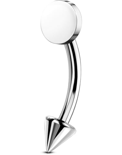 OUFER 16G Titan G23 Rook Piercing Schmuck Daith Helix Earring Knorpel CZ Eyebrow Vertikal Labret Lip Bars Conch Ring Silber Curved Barbell Diskette Tragus Damen 8 mm OUFER 16G Titan G23 Rook Piercing Schmuck Daith Helix Earring Knorpel CZ Eyebrow Vertikal Labret Lip Bars Conch Ring Silber Curved Barbell Diskette Tragus Damen 8 mm von OUFER