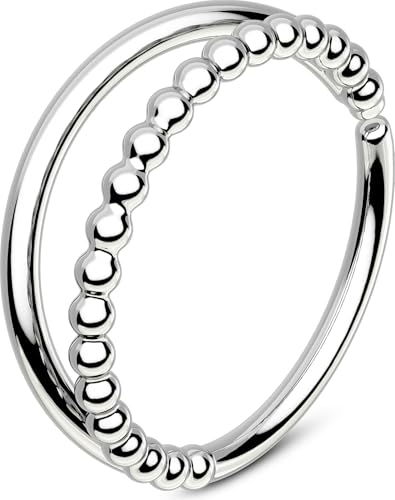 OUFER 20G Doppelt Nasenpiercing 8 mm Piercing Nase Seamless Open Nasenring Knorpel Ohrpiercing Nose Hoop Ring Nostril Piercing Ring Frauen OUFER 20G Doppelt Nasenpiercing 8 mm Piercing Nase Seamless Open Nasenring Knorpel Ohrpiercing Nose Hoop Ring Nostril Piercing Ring Frauen von OUFER