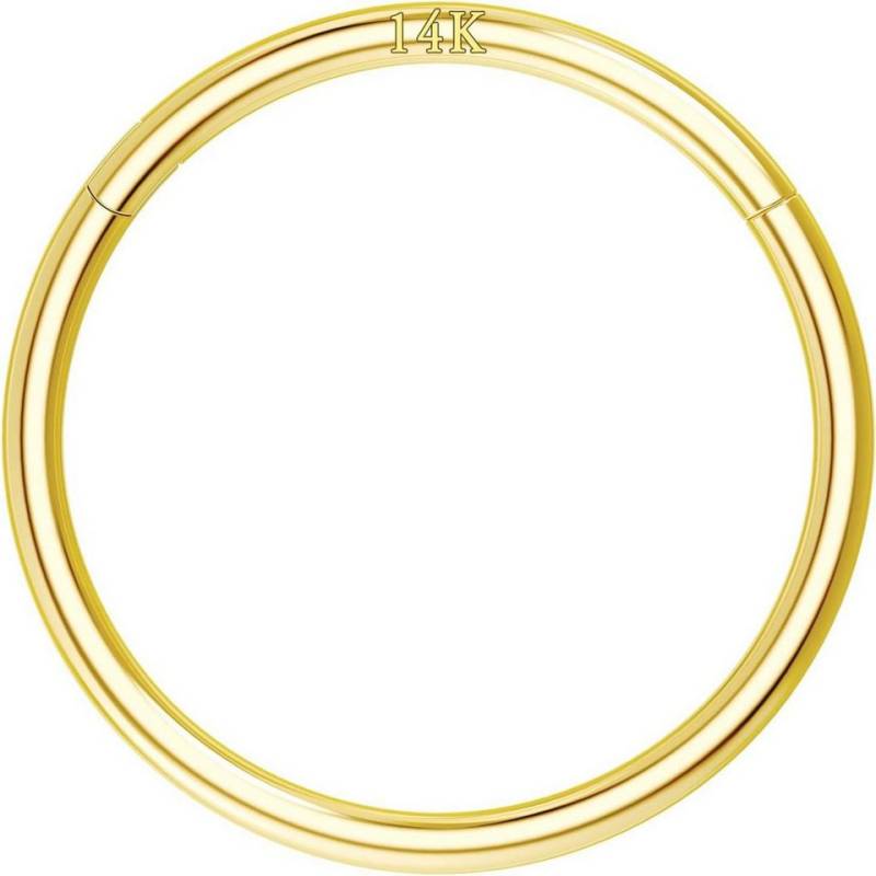 OUFER Nasenpiercing 16G 14K Solid Gold Hinged Segment Nose Lip Cartilage Earring OUFER Nasenpiercing 16G 14K Solid Gold Hinged Segment Nose Lip Cartilage Earring von OUFER