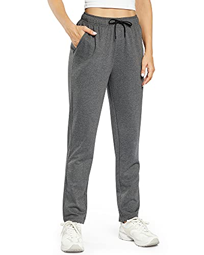 OUGES Jogginghose Damen Lang Baumwolle Sporthose Freizeithose Stretch Trainingshose Mit Taschen XL von OUGES