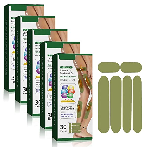 Abnehmen Patch,HerbalLegs Pflaster zur Reduzierung von Cellulite,Natürliche Herbal Legs Cellulite-Reduktion Pflaster,Wormwood Leg Slimming Patches,Oberschenkel Hebeband Formende Abnehmen-Aufkleber von OUGPIU