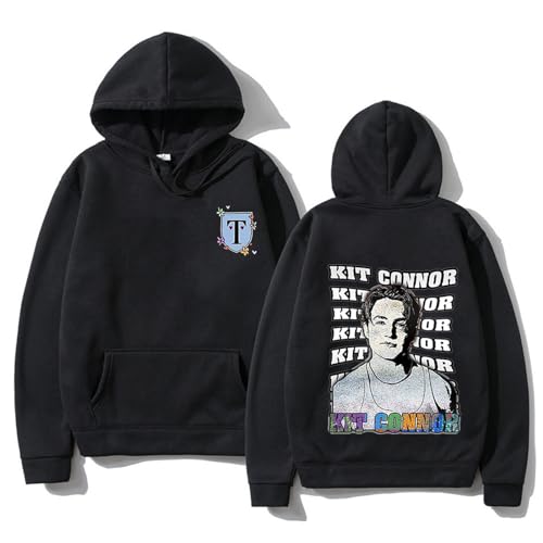 Hoodies Frauen/männer Kit Connor Romance Pullover Cartoon Regenbogen Sweatshirts Tv Show Streetwear Unisex Top Hoodies XS-4XL-Black||XS von OUHZNUX