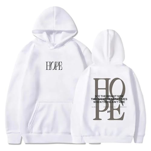 OUHZNUX Baumwolle Hoodie Rapper NF Hope Tour Hoodie Damen Langarm Pullover Herren Street Kapuzenpullover World Tour Hip Hop Bekleidung XS-3XL-Black||XS von OUHZNUX