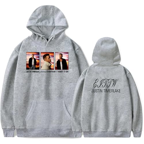 OUHZNUX Hoodie Justin Timberlake Hoodie Männer Frauen Mode Kapuzenpullover Unisex Trend Hip Hop Pullover Mit Kängurutasche XS-3XL-Black||XS von OUHZNUX