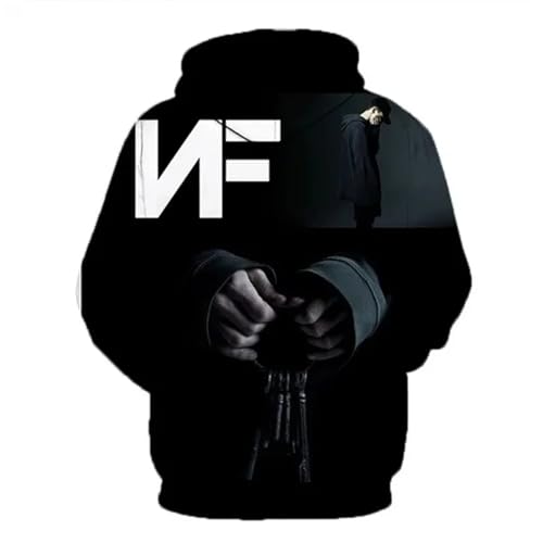 OUHZNUX Rapper Nf Hiphop Hoodie Männer Pullover 3D Geprint Hoodies Frauen Kleidung Mode Coole Y2K Tops Hoody XS-3XL-A||XS von OUHZNUX