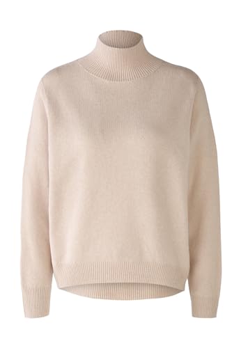 Oui Damen Pullover Wollmischung lässig geschnitten Uni Freizeit Rundhals Stehkragen Wollmischung von Oui