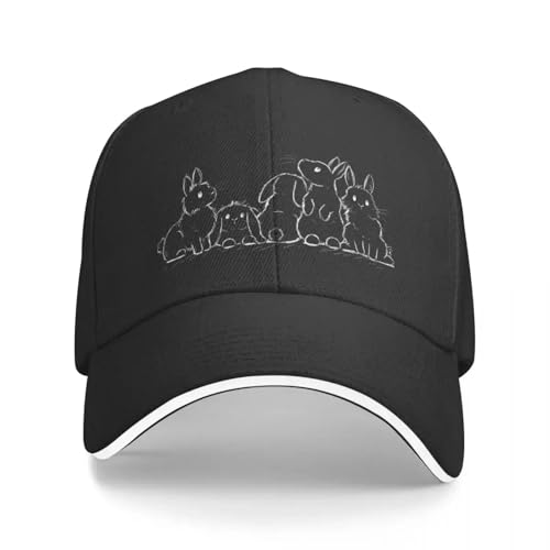 OUINCIIC Bunny Pals Baseball Cap Weihnachtsmütze Luxus Cap Wanderhut Mann Damen von OUINCIIC