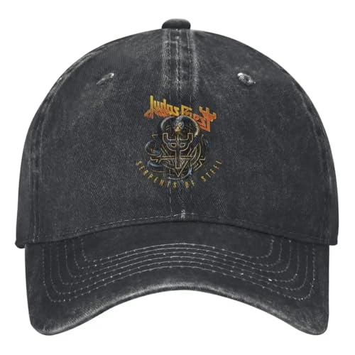 OUINCIIC Judas Metal Band Priest Baseball Cap Englisch Heavy Metal Musik Männer Erwachsene Design Trucker Hat Sommer y2k Outdoor Gym Baseball Caps von OUINCIIC