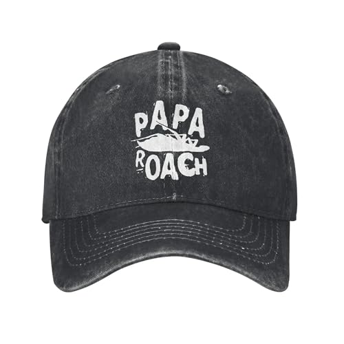 OUINCIIC Vintage Papa Roach Baseball Caps Männer Frauen Distressed Washed Kopfbedeckung Outdoor Workouts Geschenk Hüte Kappe von OUINCIIC