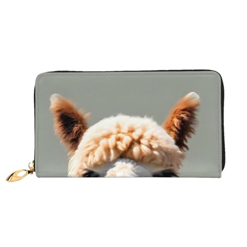 OUInbvv Alpaca Avatar Handgeldbörse mit Metall-Reißverschluss, Passbuch und Scheckhalter, weiches, leichtes Design, Fächer OUInbvv Alpaca Avatar Handgeldbörse mit Metall-Reißverschluss, Passbuch und Scheckhalter, weiches, leichtes Design, Fächer von OUInbvv