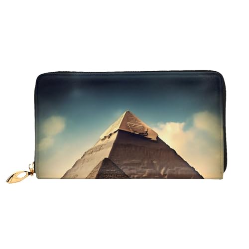 OUInbvv Dreaming of the Pyramids of Khufu Handheld Wallet with Metal Zipper Passbook and Check Holder Soft Lightweight Design Compartments OUInbvv Dreaming of the Pyramids of Khufu Handheld Wallet with Metal Zipper Passbook and Check Holder Soft Lightweight Design Compartments von OUInbvv