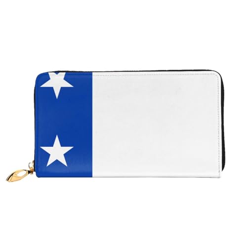 OUInbvv Handheld-Geldbörse mit Metall-Reißverschluss, Passbuch und Scheckhalter, weich, leicht, Design Fächer von OUInbvv