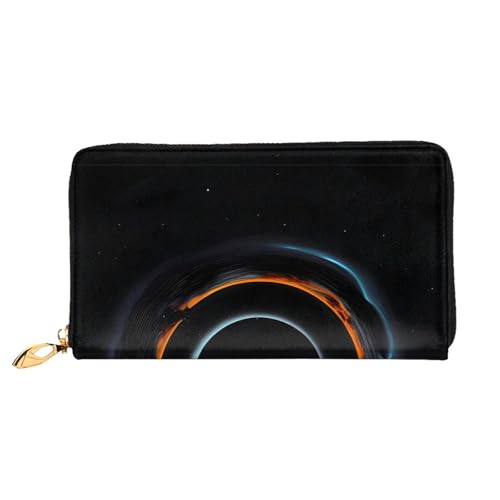 OUInbvv Mysterious Cosmic Geldbörse mit schwarzen Löchern, mit Metall-Reißverschluss, Passbuch und Scheckhalter, weiches, leichtes Design, Fächer OUInbvv Mysterious Cosmic Geldbörse mit schwarzen Löchern, mit Metall-Reißverschluss, Passbuch und Scheckhalter, weiches, leichtes Design, Fächer von OUInbvv
