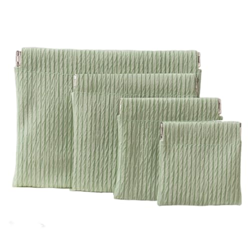 OULIGET Make-up-Taschen mit Schnappverschluss für Damen, elastisch, offen, Aufbewahrungstasche, Reise-Aufbewahrungstasche, wasserdichte Organizer-Tasche für Lippenstift, Kosmetik, Kopfhörer, Schmuck von OULIGET