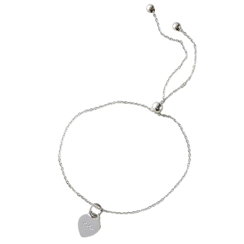 Salam Panzerkette - Arabische Kalligraphie Gravur "Frieden" | Armband Kette 18K vergoldet | Damen Glücksbringer Schmuck | Edelstahl | Silber von OUMAY