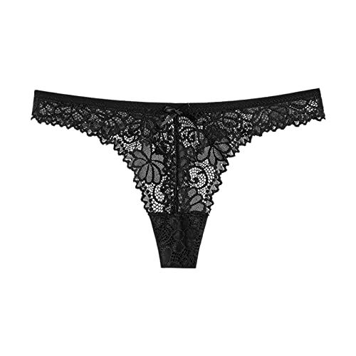 OUMSHBI Damen Unterwäsche Sexy Erotisch Ouvert Höschen Für Frauen Hinten Offen Aushöhlen Unterhosen Damen String Niedrige Taille Tangas Spitze Unsichtbare Unterwäsche Panties Hipsters von OUMSHBI