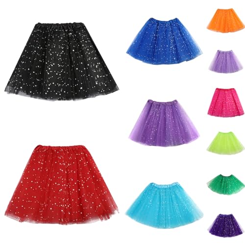 OUMSHBI Minirock Sexy Kurz Schwarz Silvester Kleid Damen Glitzer Tütü Rock Mädchen Schwarz Tüllrock Pink Damen Pailletten Rock Damen Tüllrock Braun Gelb Tüllrock Lang Winter Rock Rot Damen von OUMSHBI