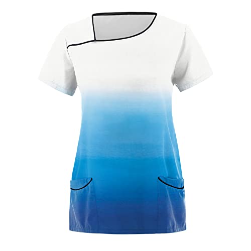 OUMSHBI kasacks uniform Damen Pflege Kasack weiß Frauen Berufsbekleidung Damen - Kasack - Tunika t Shirt kasacks Damen Pflege bunt Shirtkleider Damen Kasack Damen bunt Laborkittel Baumwolle Damen von OUMSHBI