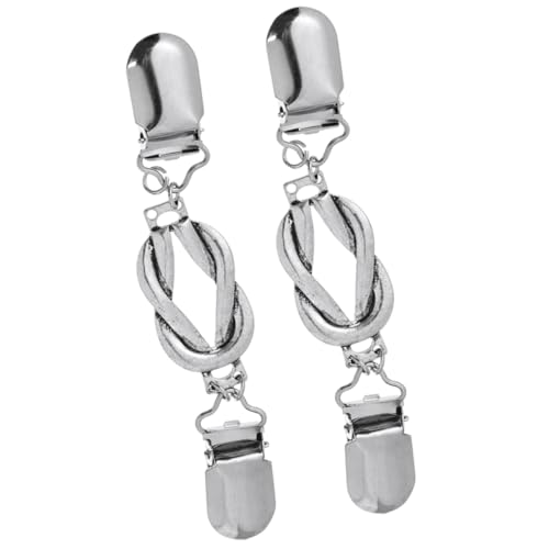 2 Stück Retro Cardigan Clips Vintage Cloak Clips Hochwertigem Legierungsmaterial für Damen Schal Hemdverschluss Kleidungsschmuckstücke von OUNONA