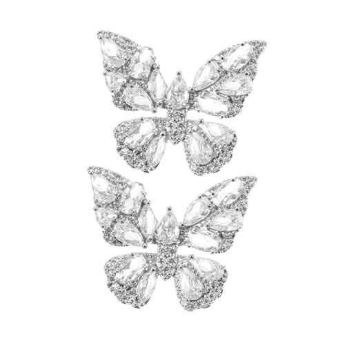 OUNONA 1 Paar Butterfly Clip Ohrringe für Damen Glänzende Rhinestone Ear nicht Gepiercte Ohrringe Leicht und Komfortabel für Mehrere Ohrlöcher OUNONA 1 Paar Butterfly Clip Ohrringe für Damen Glänzende Rhinestone Ear nicht Gepiercte Ohrringe Leicht und Komfortabel für Mehrere Ohrlöcher von OUNONA