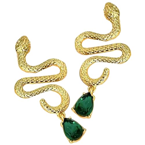 OUNONA 1 Paar Gothic Schlangenohrringe Vintage Ohrstecker im Snake Design für Frauen für Partys Hochzeiten und Alltag Strapazierfähig und für Besondere Anlässe und Tägliches Tragen von OUNONA