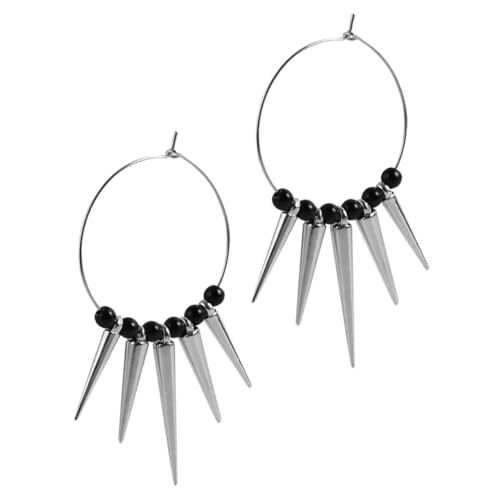 OUNONA Nietenohrringe Für Damen Kreis Creolen Minimalistische Ohrringe Modeschmuck Baumelnde Ohrringe von OUNONA