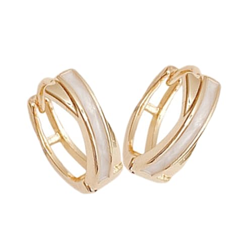 OUNONA 1 Paar Kleine Geometrische Creolen für Damen Minimalistische Ohrringe Leicht und für Hochzeiten Partys und Alltag Perfektes für Frauen von OUNONA